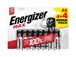 Alkaline non rechargeable battery MAX 1,5V AA / LR06 - 8pcs [Energizer]