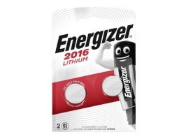 Pile bouton au lithium 3V CR2016 - 2pcs [Energizer]