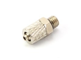 HPA 4 mm hose coupling with screwed catch - straight - male thread M5 [EPeS]
