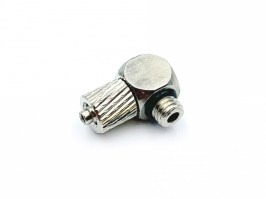 HPA 4 mm hose coupling with screwed catch - 90° - male M5 thread [EPeS]