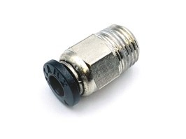 HPA 4 mm hose coupling - straight - male 1/8NPT thread [EPeS]
