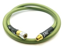 HPA S&F hose Mk.II - female QD + 1/8NPT - 100cm with braided - Olive [EPeS]