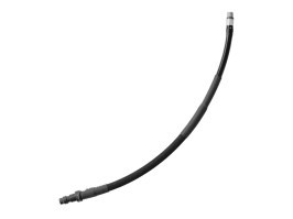 USL SlimLine HPA hose - male QD + 1/8NPT, 25cm with braided - Black [EPeS]