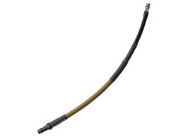 USL SlimLine HPA hose - male QD + 1/8NPT, 25cm with braided - Coyote Brown [EPeS]