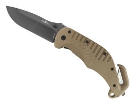 Záchranářský nůž s rovným ostřím (RKK-01) - Khaki [ESP]