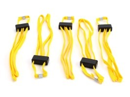 Textile disposable handcuffs (5 pcs) HT-01-Y - yellow [ESP]