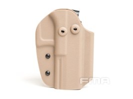 Belt KYDEX holster for G17 pistols, standard belt buckle - Desert [FMA]