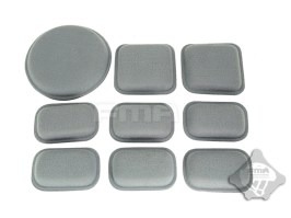 Helmet protective pad, 9pcs - Grey [FMA]