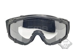 Tactical SI goggle Black - clear, smoke grey [FMA]