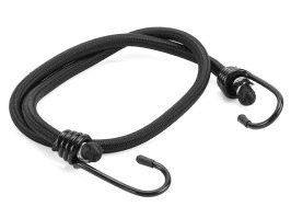 Elastic straps with metal hooks 78cm, 2pcs - Black [Fosco]