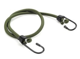 Elastic straps with metal hooks 78cm, 2pcs - Green [Fosco]