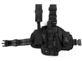 Taktické stehenní pouzdro na pistoli , pravé - černé [101 INC]