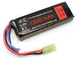 Battery Li-Po 11,1V 1800mAh 20/40C - Mini block [GFC]