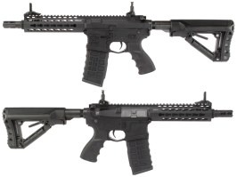 Airsoft puska CM16 SRS, Sportline, Fekete, Elektronikus kioldószerkezet [G&G]