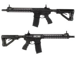 Airsoft puska CM16 SRXL, Sportline, Fekete, Elektronikus kioldószerkezet [G&G]