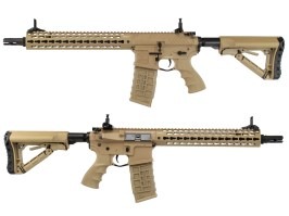 Airsoft rifle CM16 SRXL, Sportline, desert TAN, Electronic trigger [G&G]