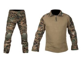 Combat BDU uniform with knee and elbow pads - Digital Woodland [Imperator Tactical]