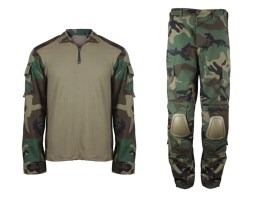 Bojová uniforma s chrániči - Woodland, Vel. M [Imperator Tactical]
