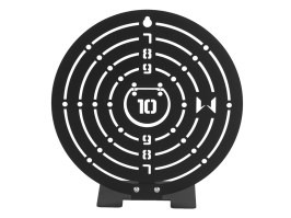 Circular training metal target 24x24cm - Black [Imperator Tactical]