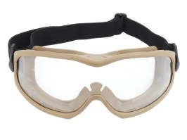 Ant-shaped goggles TAN - clear [Imperator Tactical]
