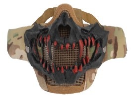 Masque tactique Glory avec crocs 3D noirs - Multicam
 [Imperator Tactical]