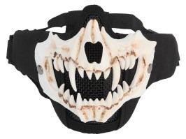 Tactical Glory mask with white 3D fangs - Black
 [Imperator Tactical]