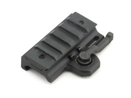 Short quick-mount RIS mount for red dots - black [JJ Airsoft]