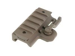 Short quick-mount RIS mount for red dots - TAN [JJ Airsoft]