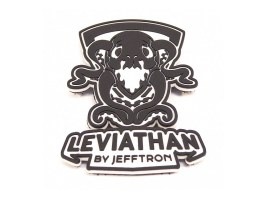 PVC 3D nášivka Leviathan - černobílá [JeffTron]