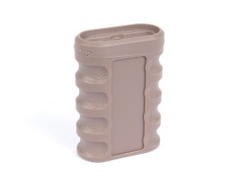 Polohovatelná vertikální rukojeť 0-8°, Nylon (M-LOK & KeyMod) – TAN [JJ Airsoft]