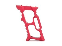 CNC hliníková rukojeť TD Minivert pro KeyMod / M-LOK předpažbí - červená [JJ Airsoft]