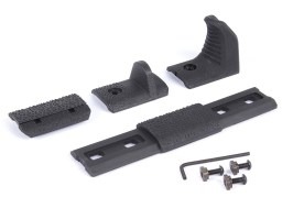 Set dorazu dlaně na M-LOK předpažbí - černý [JJ Airsoft]
