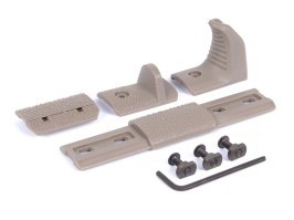 Set dorazu dlaně na M-LOK předpažbí - TAN [JJ Airsoft]