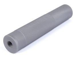 Kovová Imitace tlumiče hluku 190 x 37mm, závit (+/-)14mm - šedý [JJ Airsoft]