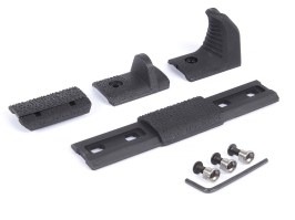 Modulární doraz dlaně pro KeyMod, 3-dílný – černý [JJ Airsoft]