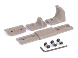 Modulární doraz dlaně pro KeyMod, 3-dílný – TAN [JJ Airsoft]