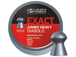 Diabolky EXACT Jumbo Heavy 5,52mm (cal .22) / 1,175g - 250ks [JSB Match Diabolo]