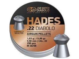 Diabolky HADES 5,50mm (cal .22) / 1,030g - 250ks [JSB Match Diabolo]