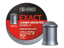 Diabolos EXACT Jumbo Monster 5,52mm (cal .22) / 1,645g - 200pcs [JSB Match Diabolo]