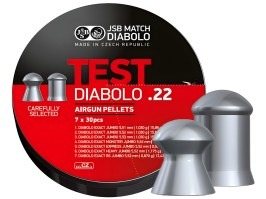 Diabolos EXACT TEST 5,50mm (cal .22) - 7x30pcs [JSB Match Diabolo]