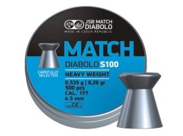 Diabolos MATCH Heavy Weight S 100 4,50mm (cal .177) / 0,535g - 500pcs [JSB Match Diabolo]