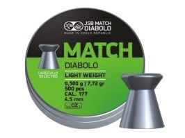 Diabolos MATCH Peso Ligero 4,51mm (cal .177) / 0,475g - 500pcs [JSB Match Diabolo]
