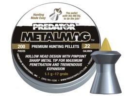 Diabolky PREDATOR Metalmag 5,50mm (cal .22) / 1,100g - 200ks [JSB Match Diabolo]