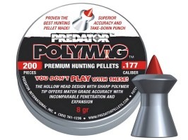 Diabolky PREDATOR Polymag 4,50mm (cal .177) / 0,520g - 200ks [JSB Match Diabolo]