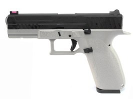 Airsoft pistol KP-13, black metal slide, blowback, CO2 - gray [KJ Works]