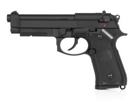 Airsoft pistol M9 A1, full metal, gas blowback - black [KJ Works]