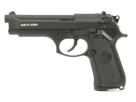 Airsoft pistol M9, full metal, gas blowback - black [KJ Works]
