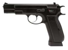 Airsoft pistol KP-09 CZ75 - CO2 blowback, full metal - version 2 - WORN SLIDE CATCH [KJ Works]