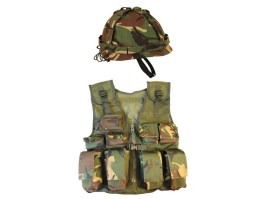 Dětská sada vesty a helmy Kids - DPM [KOMBAT Kids]