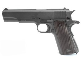Airsoftová pistole 1911 CO2, celokov, blowback - černá [KWC]